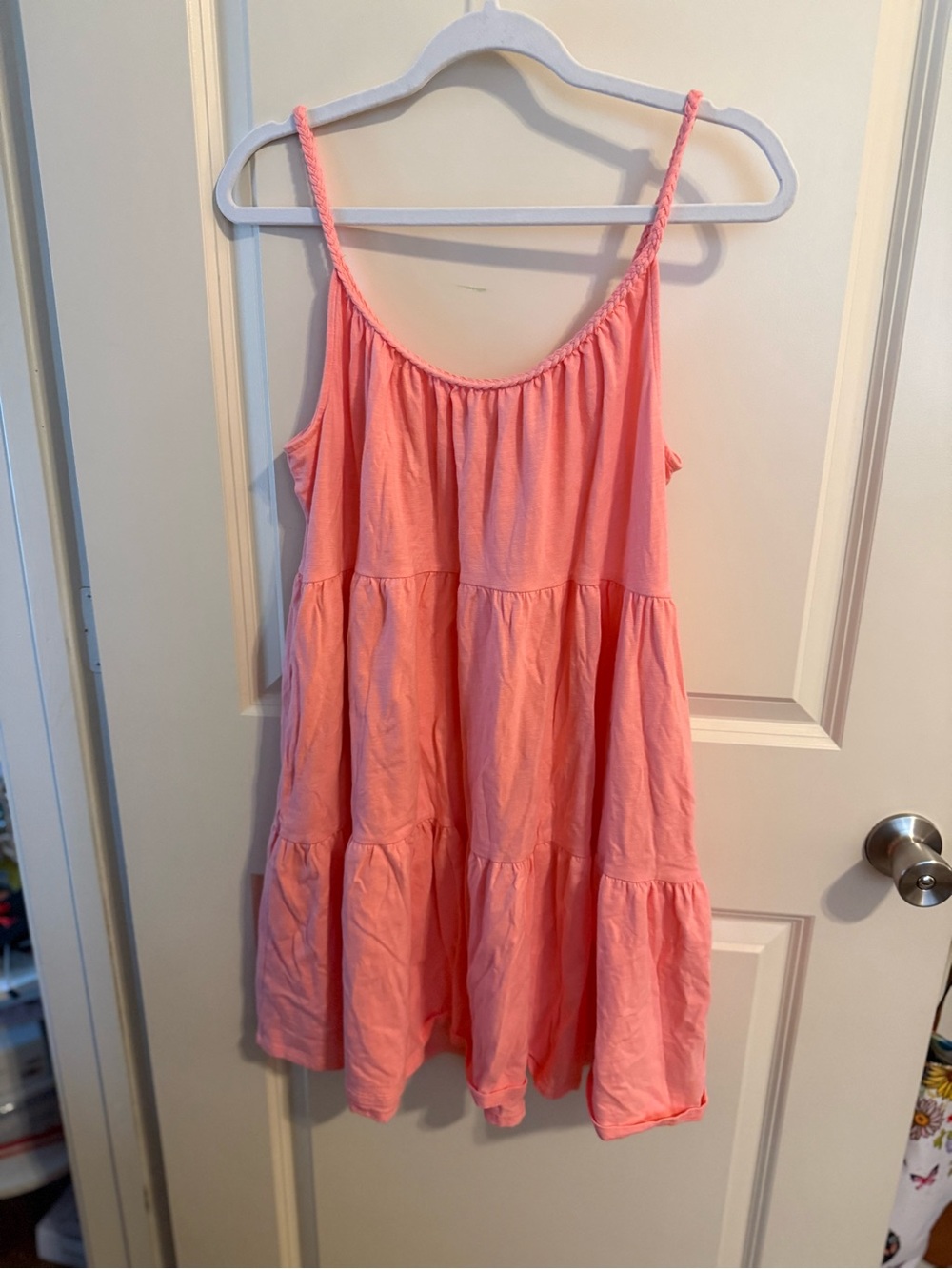 Old Navy Coral Pink Tiered Swim Coverup